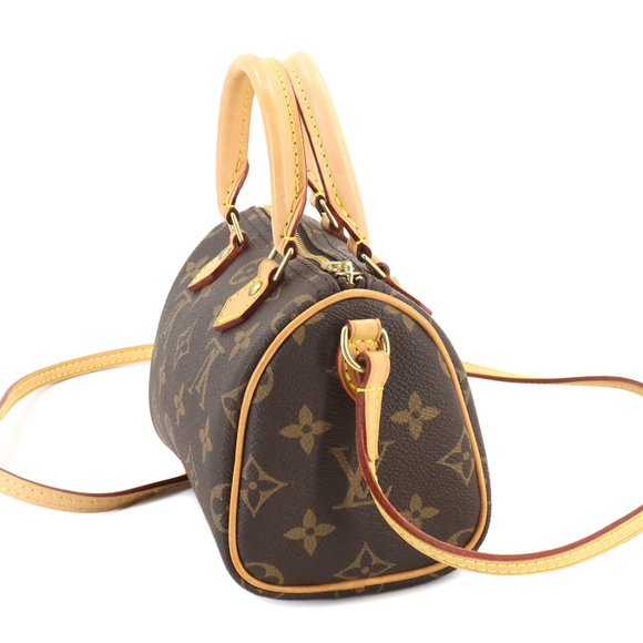 Louis Vuitton Monogram Nano Speedy 2way Hand Shoulder Bag M61252 - Picture 3 of 9